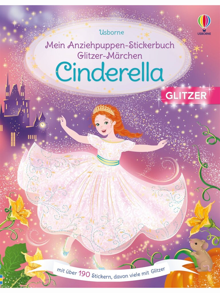 Mein Anziehpuppen-Stickerbuch Glitzer-Märchen...