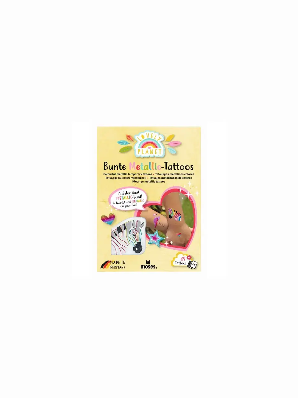 Lovely Planet Bunte Metallic-Tattoos