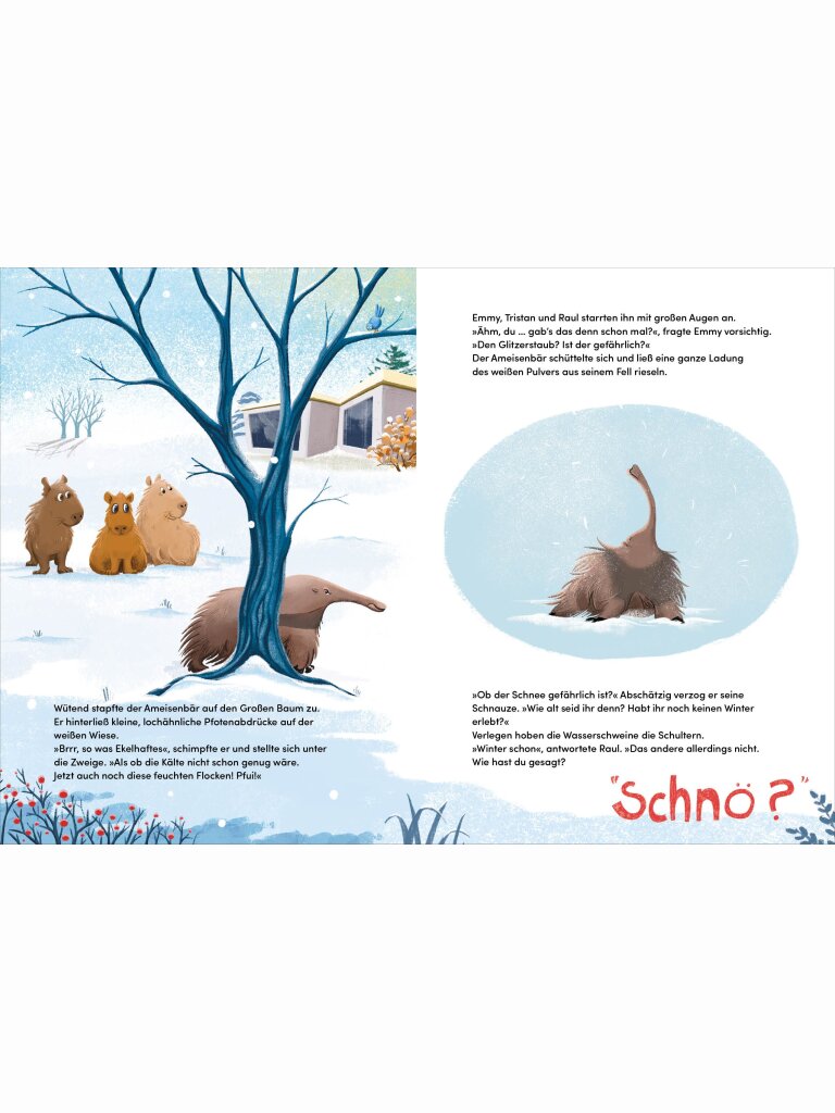 Drei Wasserschweine & der allererste Schnee