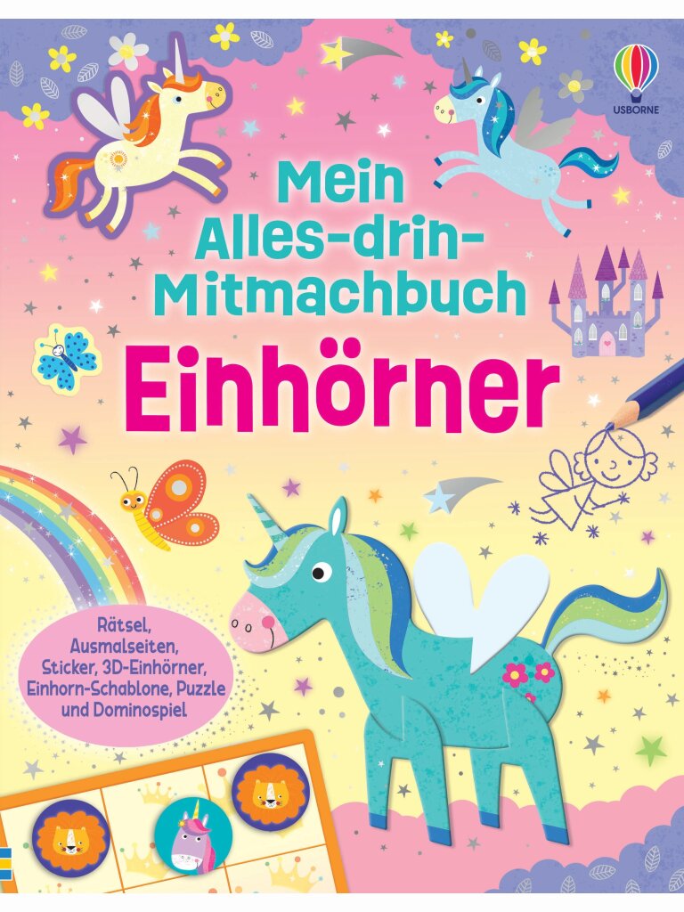 Mein Alles-drin-Mitmachbuch Einhörner