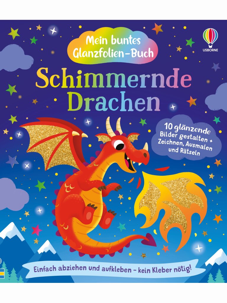 Mein buntes Glanzfolien-Buch – Schimmernde Drachen