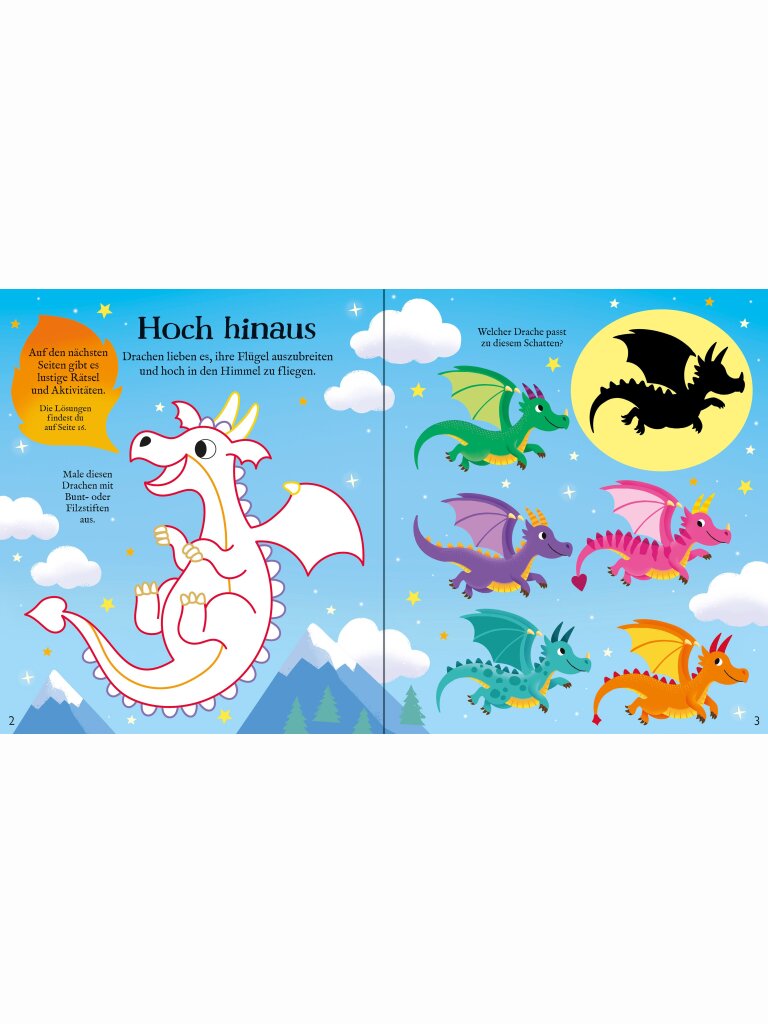 Mein buntes Glanzfolien-Buch – Schimmernde Drachen