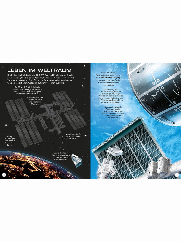Mein magisches Leuchtsticker-Buch – Im Weltall