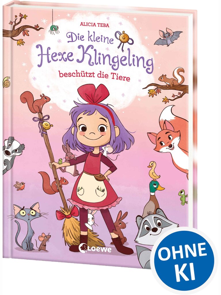 Die kleine Hexe Klingeling beschützt die Tiere