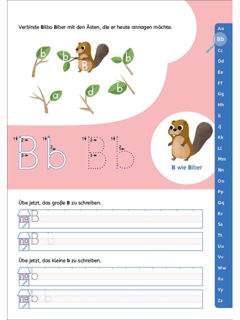 Schreiben lernen mit Spurrillen und Zauberschrift – Buchstaben