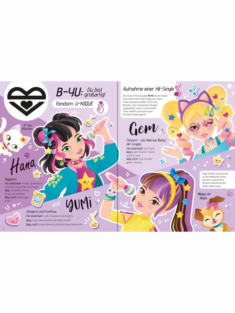 Mein Anziehpuppen-Stickerbuch – K-Pop