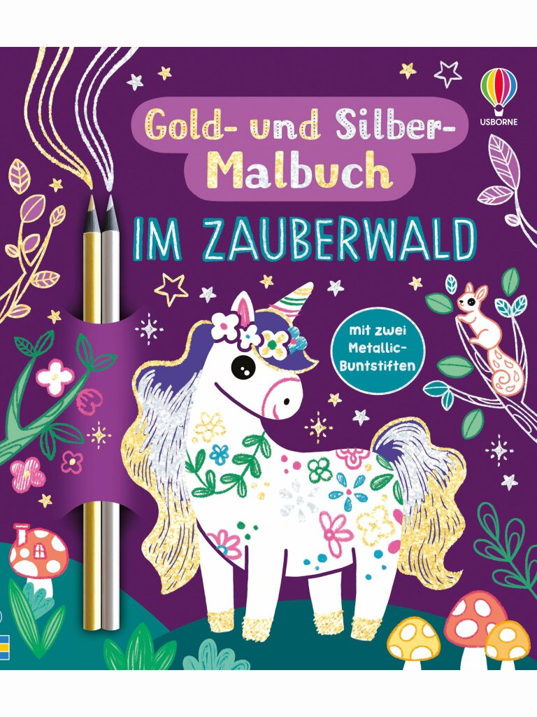 Gold- und Silber-Malbuch – Im Zauberwald