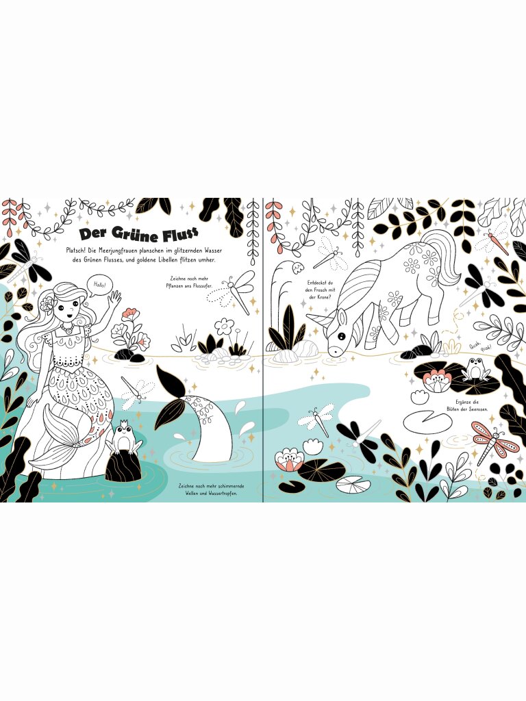 Gold- und Silber-Malbuch – Im Zauberwald