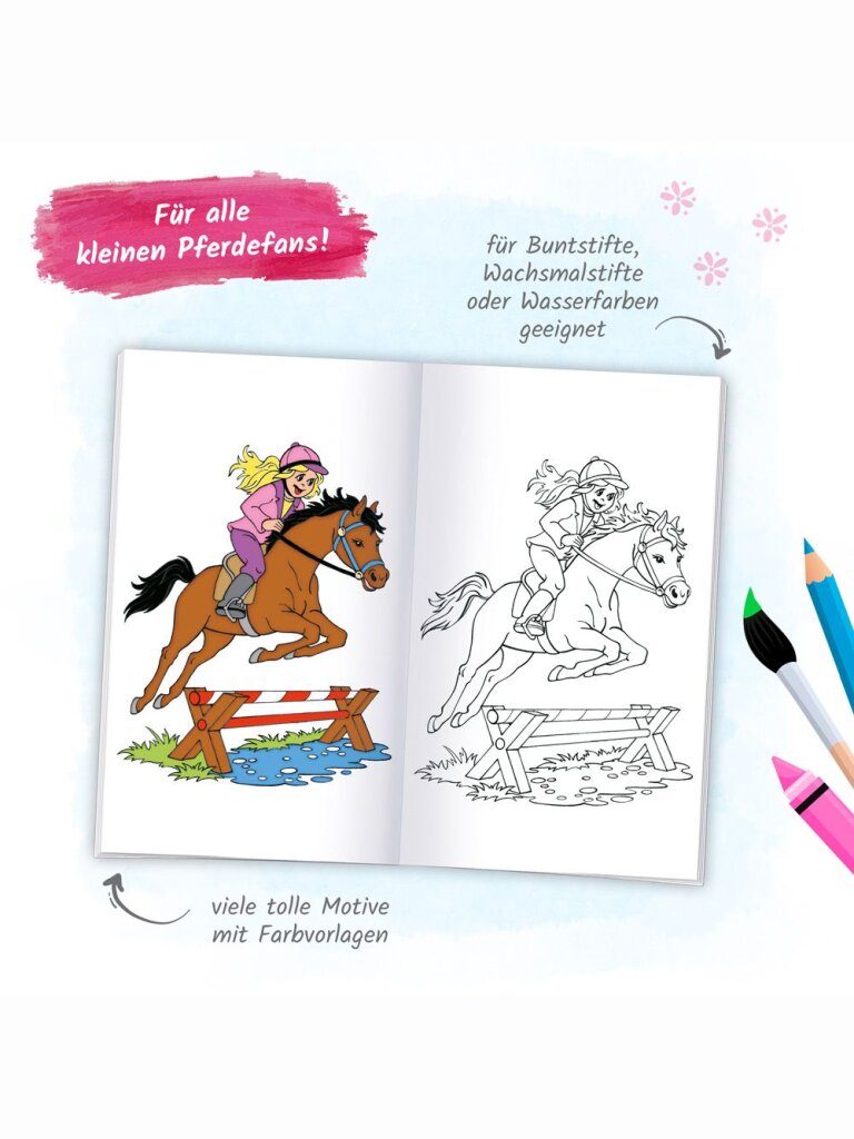Meine bunte Pferdewelt – Ausmalbuch